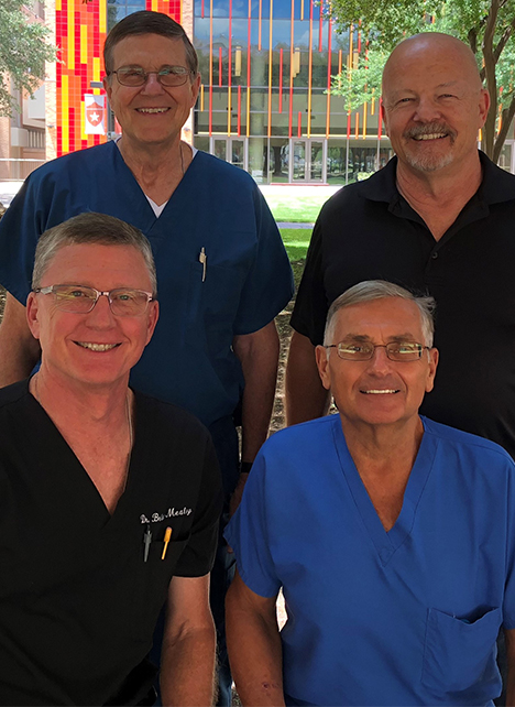 Los Hombres de Laredo:Dr. Brian Mealey and Dr. Michael Mills (front), Dr. David Lasho and Dr. Richard Finlayson (back)
