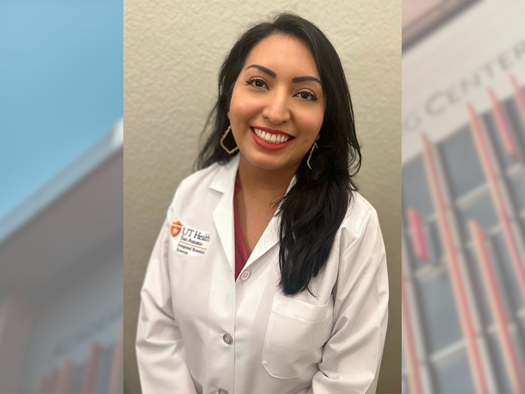 Jaclyn Merlo, MS, a second-year doctoral student in the Graduate School of Biomedical Sciences Integrated Biomedical Sciences Graduate Program 