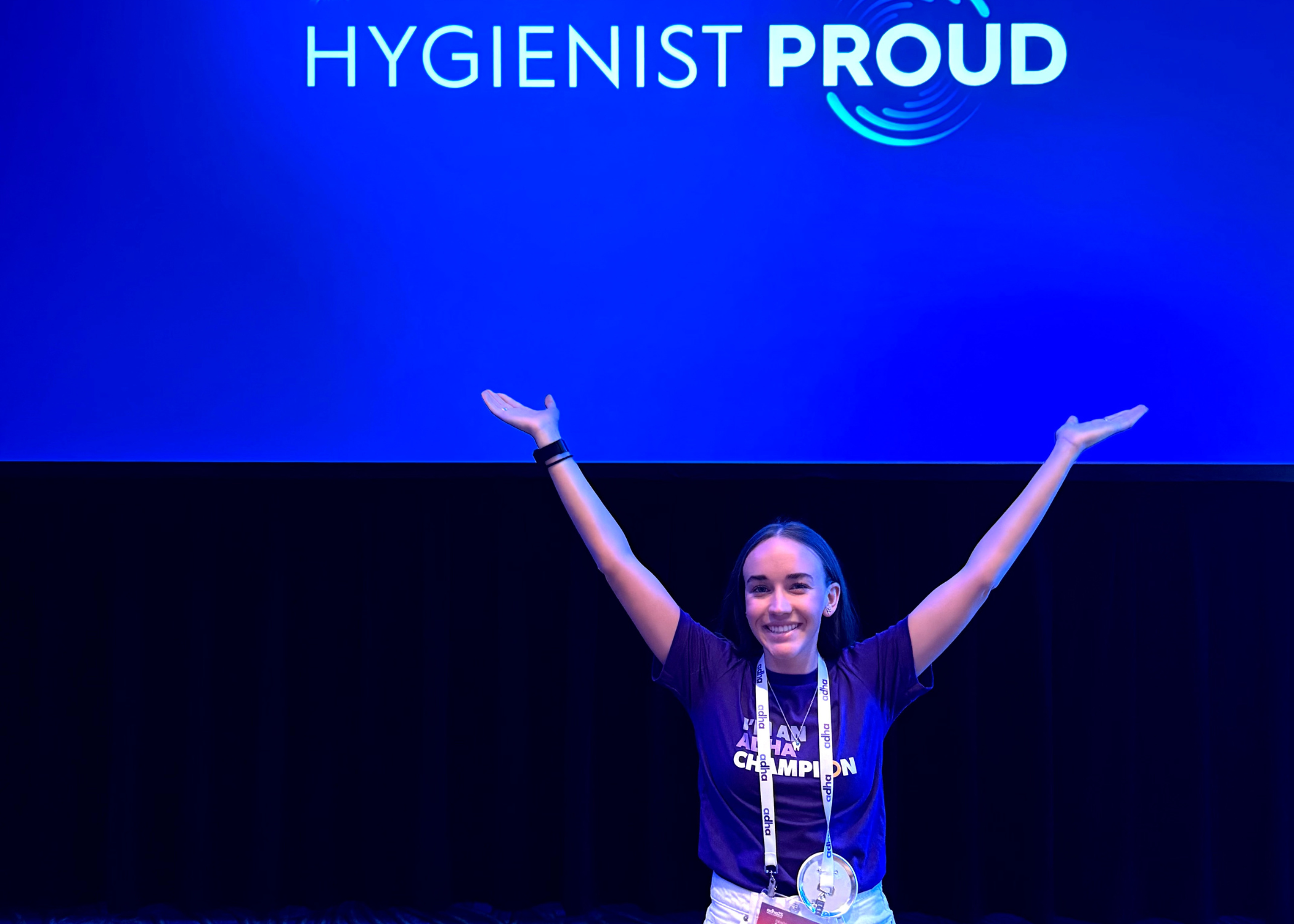 Katie Krause, junior dental hygiene student, represented the School of Dentistry at the American Dental Hygienists’ Association (ADHA) National Conference as an ADHA Champion.