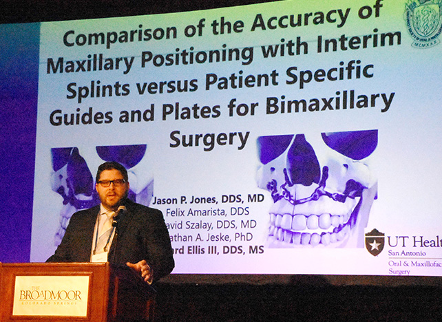 Dr. Jason Jones presenting at the annual Southwest Society of OMS meeting held in Colorado Springs, CO. 