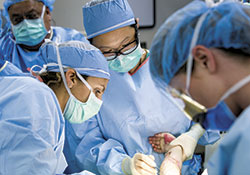 Dr. Lillian Liao in surgery