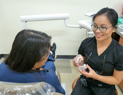 Kim Do in the dental clinic