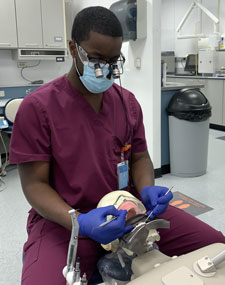 Jonathan Thompson in the Dental Lab