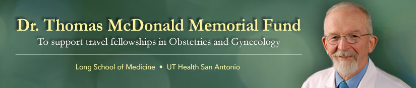 Dr. Thomas McDonald Memorial Fund banner
